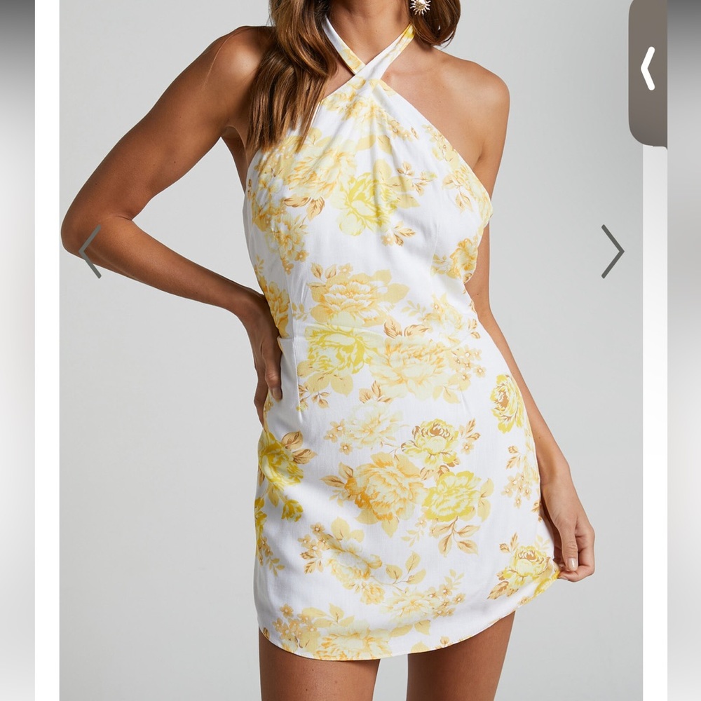 Faran mini dress yellow floral